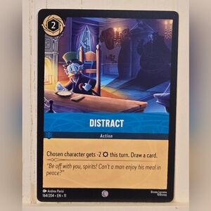 Disney Lorcana TCG Winterspell Distract Card 164/204 Chaprer 11.
